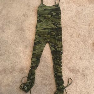 Army camo jump suit